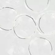 Cup Buttons en verre pressé tchèque 14 mm Crystal x5