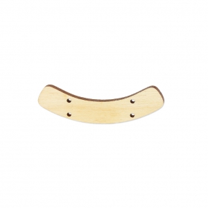 Intercalaire pour collier barre 52x10 mm en bois Naturel x1