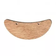 Intercalaire pour collier demi-lune  56x21 mm en bois Brown x1