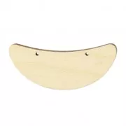 Intercalaire pour collier demi-lune 56x21 mm en bois Naturel x1
