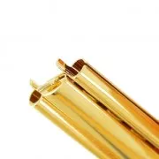 Fermoir Beadslide pour tissage de perles à clipser 18x13 mm doré x1