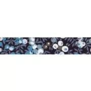 Biais en tissu Liberty - Wiltshire - Bleu Marine x1m