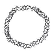 Collier ras de cou extensible -collier choker Taille moyenne à large 12mm  Noir x1|raw }}
