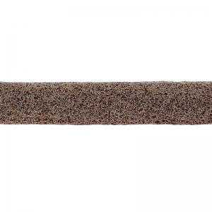 Lacet cuir double façon daim irisé 5 mm Marron x 50cm