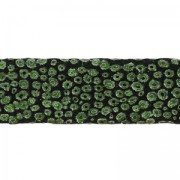 Lacet cuir double façon daim imitation poisson 10 mm Khaki Métallisé x 50cm|raw }}