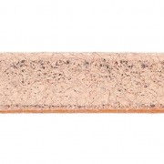 Lacet cuir double façon daim métallisé craquelé 10 mm Pink Gold x 50cm