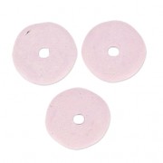 Perles rondelles Heishi en céramique 8.5 mm Light Mauve mat x20|raw }}