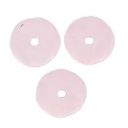 Perles Heishi rondelles en céramique 8.5 mm Light Mauve mat x20