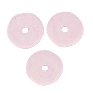 Perles Heishi rondelles en céramique 8.5 mm Light Mauve mat x20