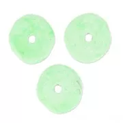 Perles rondelles Heishi en céramique 8.5 mm Light Mint mat x20