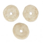 Perles Heishi rondelles en céramique 8.5 mm Sand mat x20