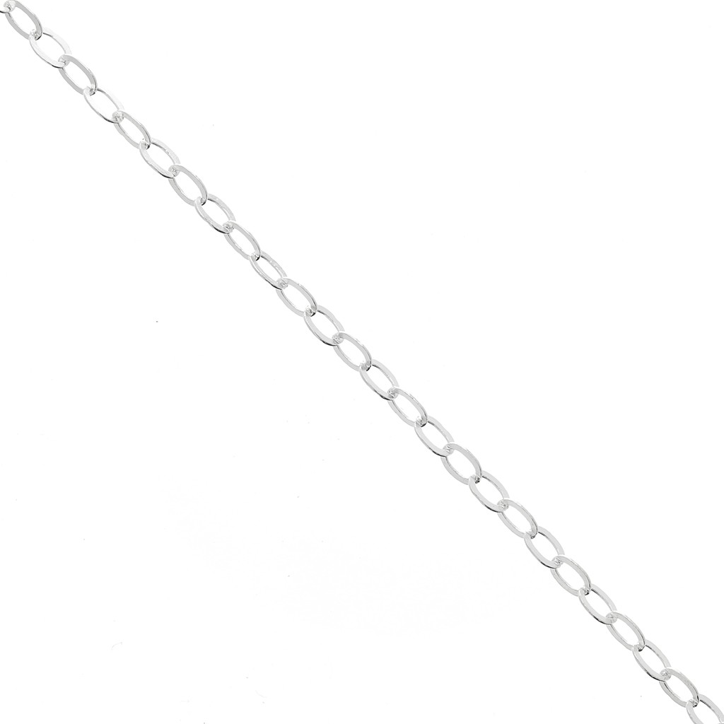 Bracelet Maille Figaro En Argent Massif 925 - Modèle 1-3 Limée, Garanti Sans Nickel