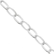 Chaîne maille Forçat limée 3 mm en Argent 925 x1m