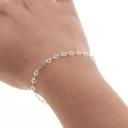 Chaîne maille Forçat limée 3 mm en Argent 925 x1m