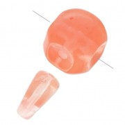 Perles gourous 16 / 15.5mm pour fabriquer un Mala Tibétain imitation Tourmaline x1