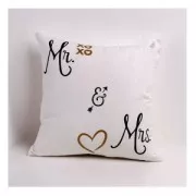 Transfert thermocollant Mr & Mrs 24.8x17 cm Noir x1