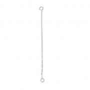 Chaînette d'extension maille Vénitienne 5 cm en Argent 925 x2|raw }}