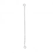 Chaînette d'extension maille Vénitienne 5 cm en Argent 925 x2