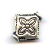 Losanges métal 10 mm argenté vieilli x5|raw }}