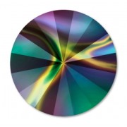 Cabochon PureCrystal 1122 Rivoli 8 mm Crystal Rainbow Dark x1|raw }}