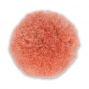 Pompon rond synthétique 3 cm Saumon x1|raw }}