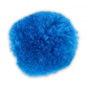 Pompon rond synthétique 3 cm Bleu  x1|raw }}