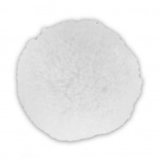 Pompon rond synthétique 3 cm Blanc  x1|raw }}