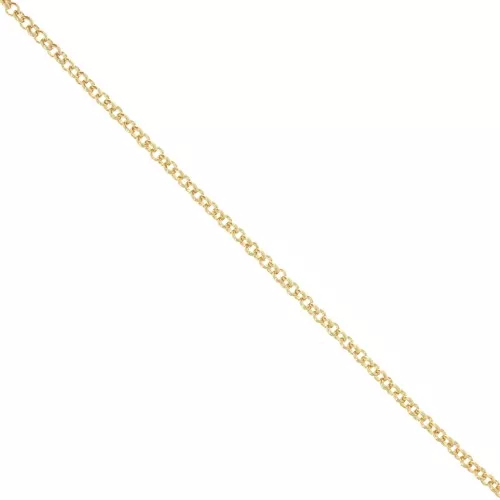 Chaîne maille jaseron 3 mm doré à l'or fin HQ x50cm