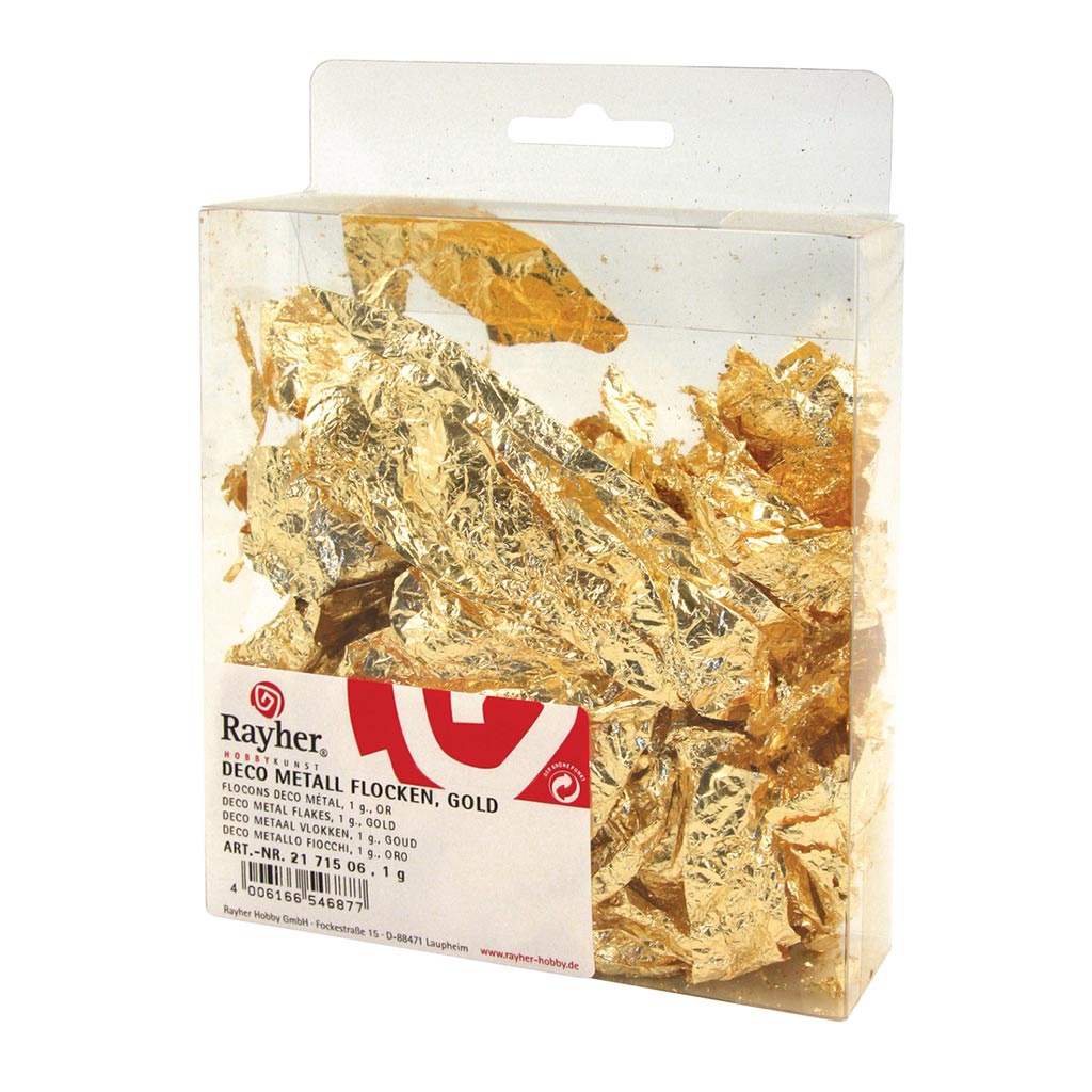 Feuilles D'Or Brillantes - Lot De 100, 8x8.3 Cm, Pour Dorure, Décoration, Loisirs Créatifs Et Bijoux
