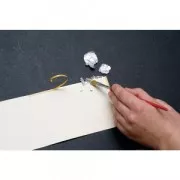 Flocons de métal pour dorure béton et polymère argenté x1g