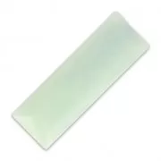 Cabochon synthétique baguette 30x10 mm imitation marbre Mint x1