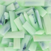 Cabochon synthétique baguette 24x8 mm imitation marbre Mint x1