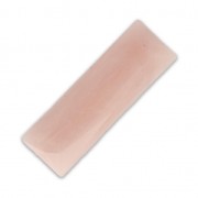 Cabochon synthétique baguette 24x8 mm imitation marbre Rose x1