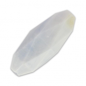 Olive synthétique facettée 24x10 mm imitation marbre Light Blue x1