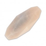 Olive synthétique facettée 24x10 mm imitation marbre Rose x1