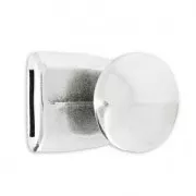 Fermoir rond pour cordon 2 mm Placage Argent fin vieilli x1