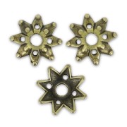 Coupelles fleurs 9 mm bronze x8|raw }}