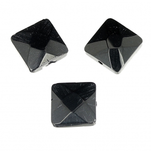 Carrés facettés 10 mm Jet x10
