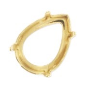 Serti griffe pour cabochon PureCrystal 4320 10x7 mm - Doré x1|raw }}