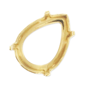 Serti griffe pour cabochon PureCrystal 4320 10x7 mm - Doré x1