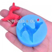 Mini moule silicone pour pâte polymère et pâte de métal 39,5x25,4 mm Faon