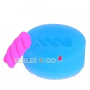 Mini moule silicone pour pâte polymère et pâte de métal 22,6x9 mm Bonbon