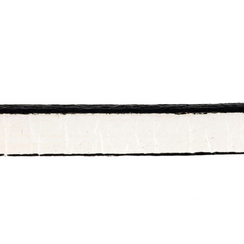 Lacet cuir 5x2 mm Blanc x30cm