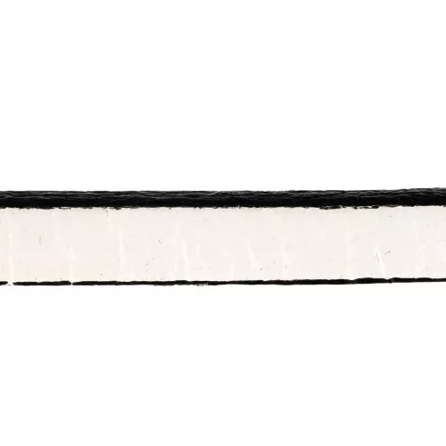 Lacet cuir 5x2 mm Blanc x30cm