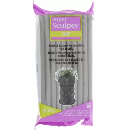 Pâte à modeler Super Sculpey Ferme 454 gr Gris