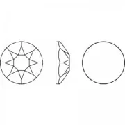 Strass Hotfix PureCrystal 3 mm Jet Hematite x36