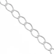 Chaîne maille Rombo plate 3,1 mm en Argent 925 x 50cm