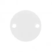 Intercalaire rond 2 trous en plexiglas 15 mm Crystal x1
