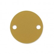 Intercalaire rond 2 trous en plexiglas 15 mm Gold Opaque x1|raw }}