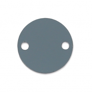 Intercalaire rond 2 trous en plexiglas 15 mm Gris Transparent x1